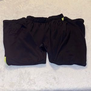 Boys large black and yellow Russel sweatpants